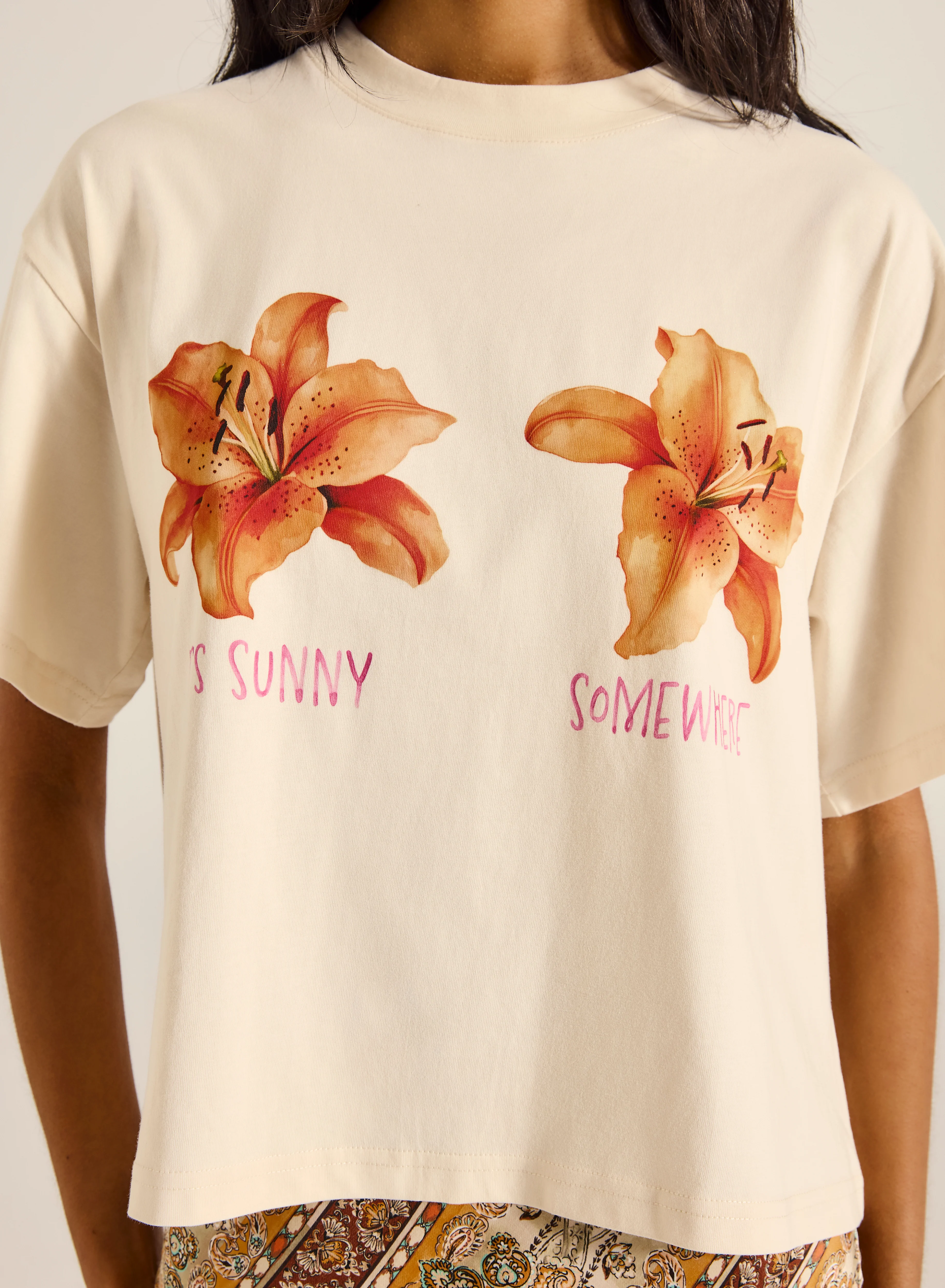 Rashida Lily Boxy Crop Tee - Image 6